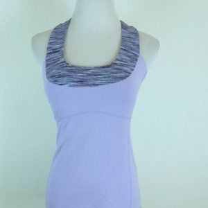 LULULEMON Lavender STRETCH T BACK TOP sleeveless 6